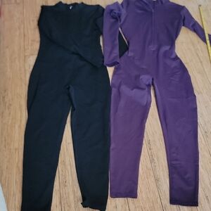 Black and Purple Jumpsuits